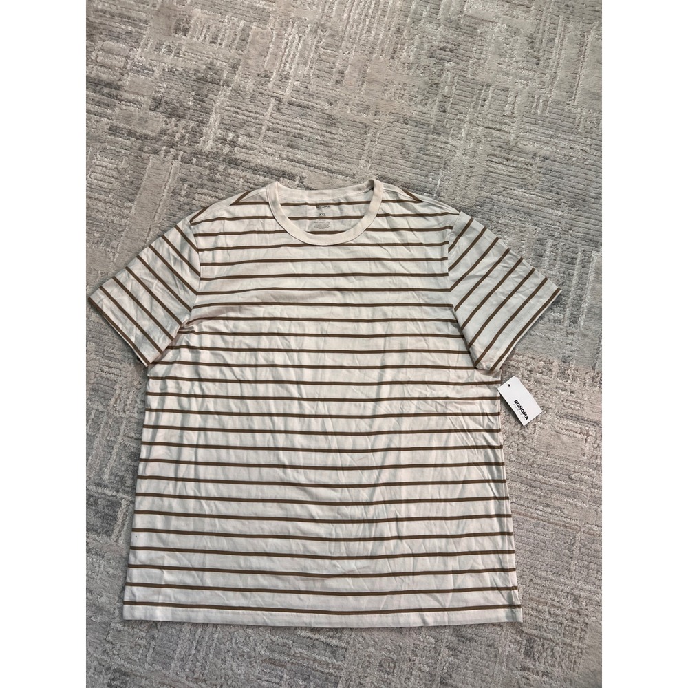SONOMA Goods for Life Everyday Fashion Tee Shirt Striped Size XXL